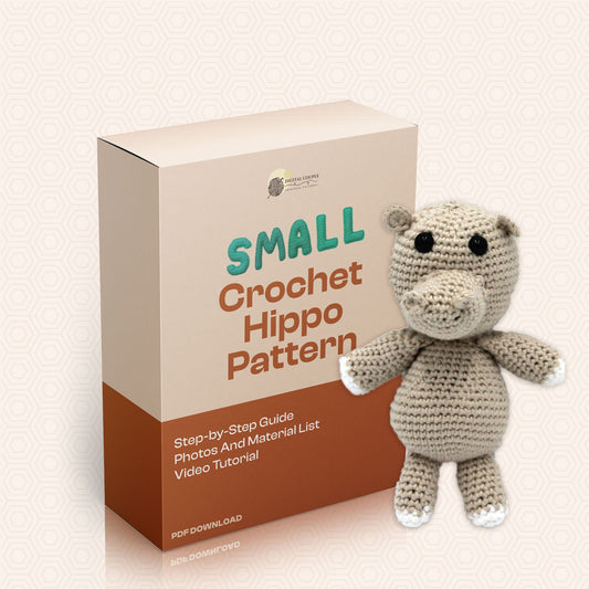 Mini Hippo Crochet Pattern